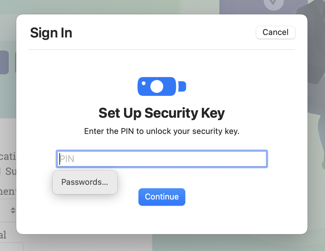 PIN protected Yubikey isn't recognized Orion Public Issue Tracker