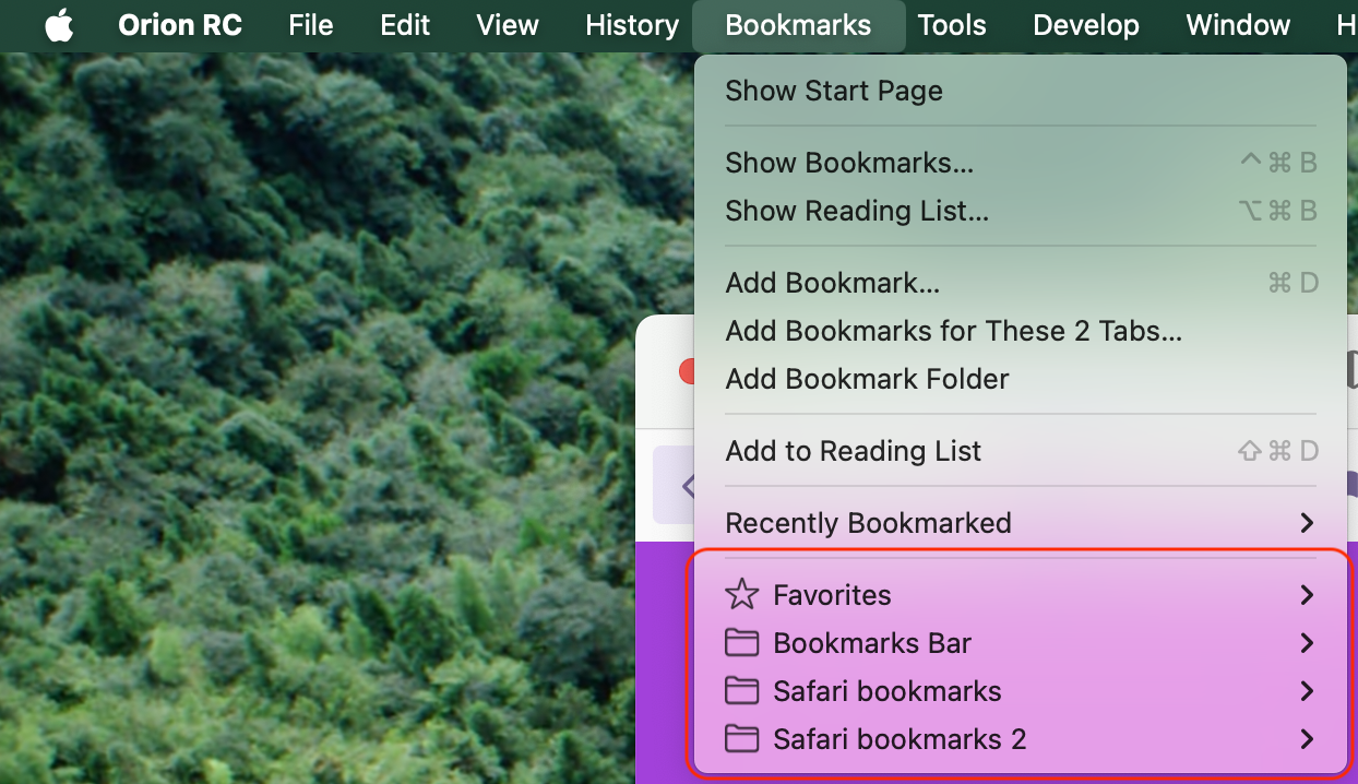 Add menu icons - Orion Public Issue Tracker