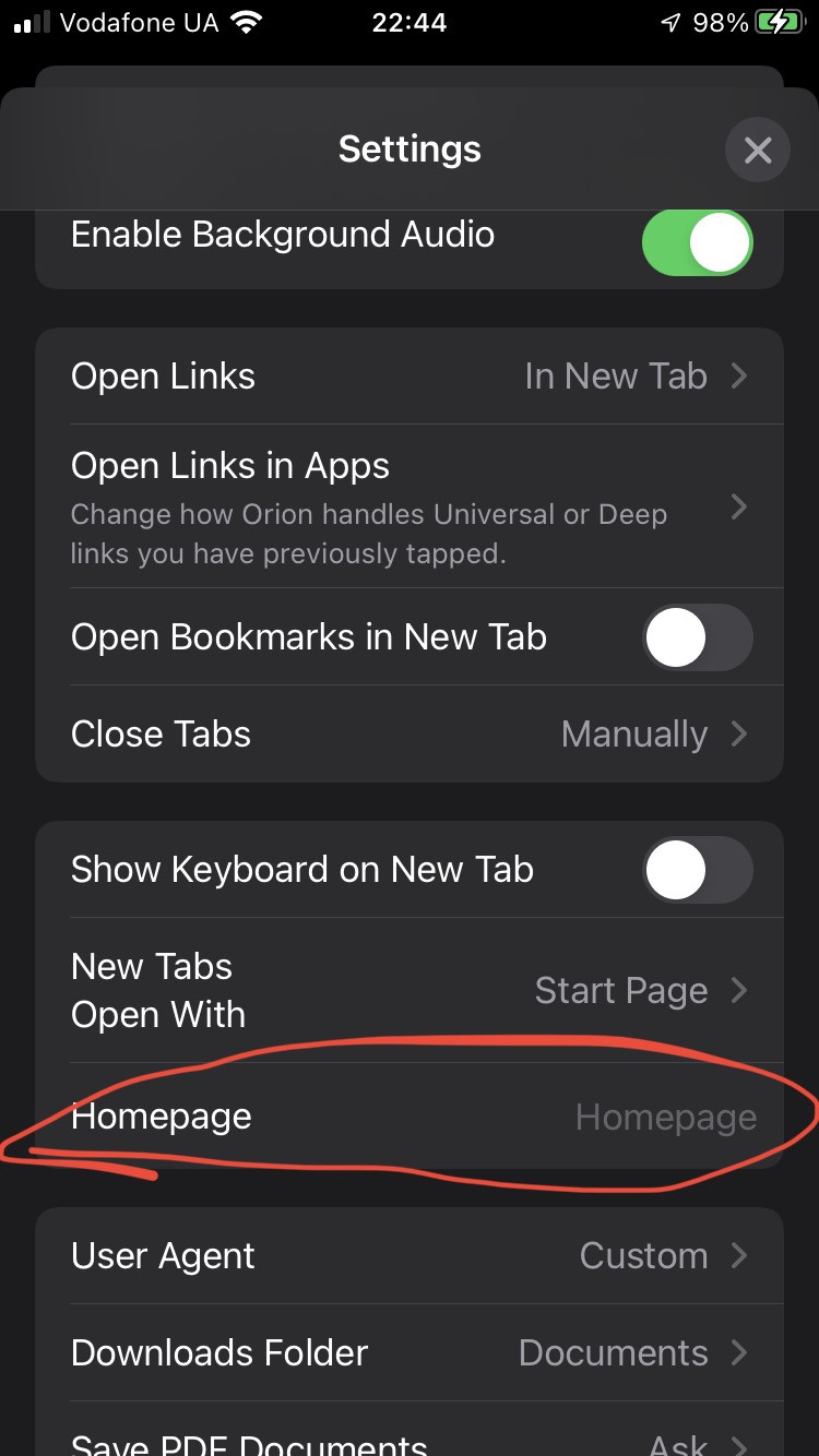 Bookmarks button on main bar - Orion Public Issue Tracker