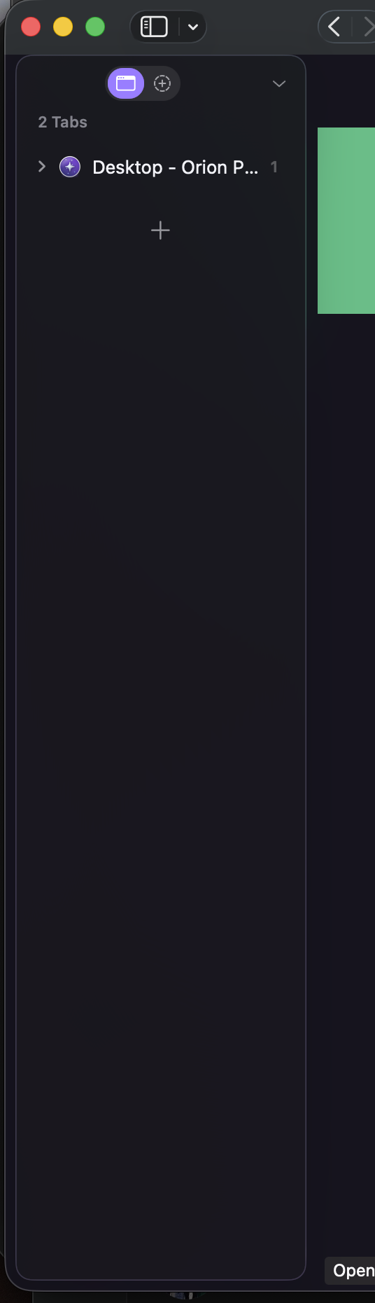 Remove Padding Around Vertical Tab Bar - Orion Public Issue Tracker