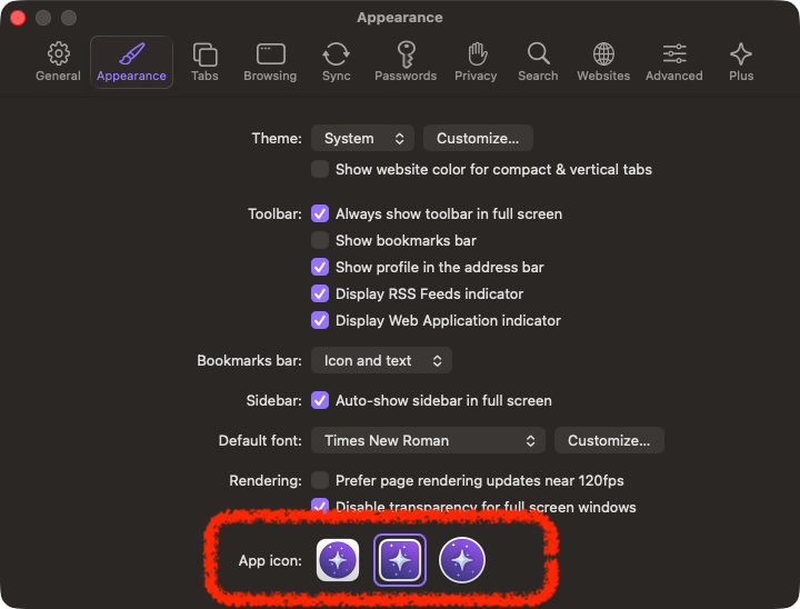Ability to use custom icons for profile app icons - Orion Public Issue ...