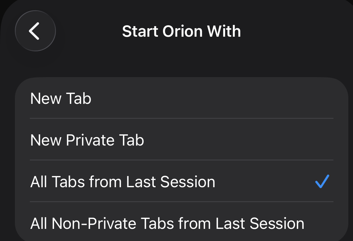 Prevent closing incognito tabs - Orion Public Issue Tracker