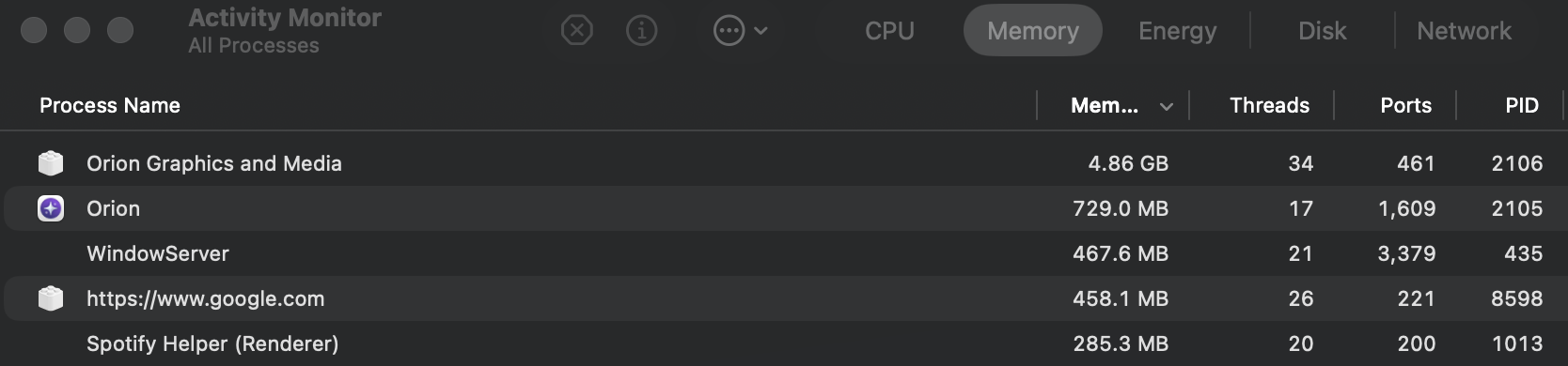 [Megathread] Orion Memory Issues - Orion Public Issue Tracker