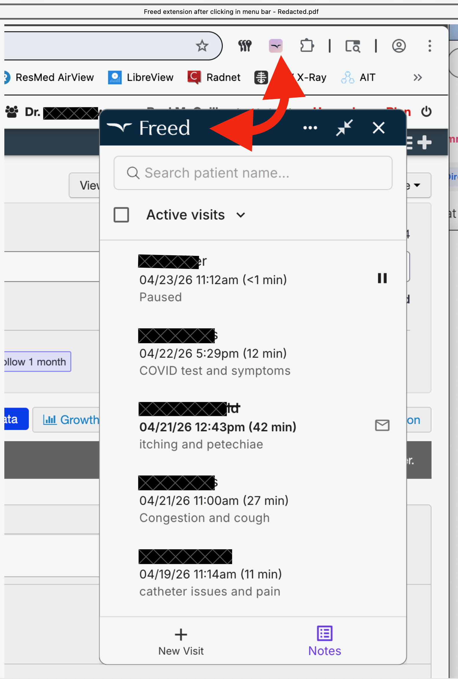freed-extension-after-clicking-in-menu-bar-redacted.png