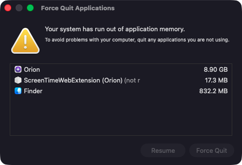 screen-time-extension-hangs.png {Screen Time extension hangs, with display corruption}