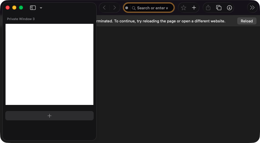 tab-suspender-broken.png {Tab suspender is broken, with display corruption}